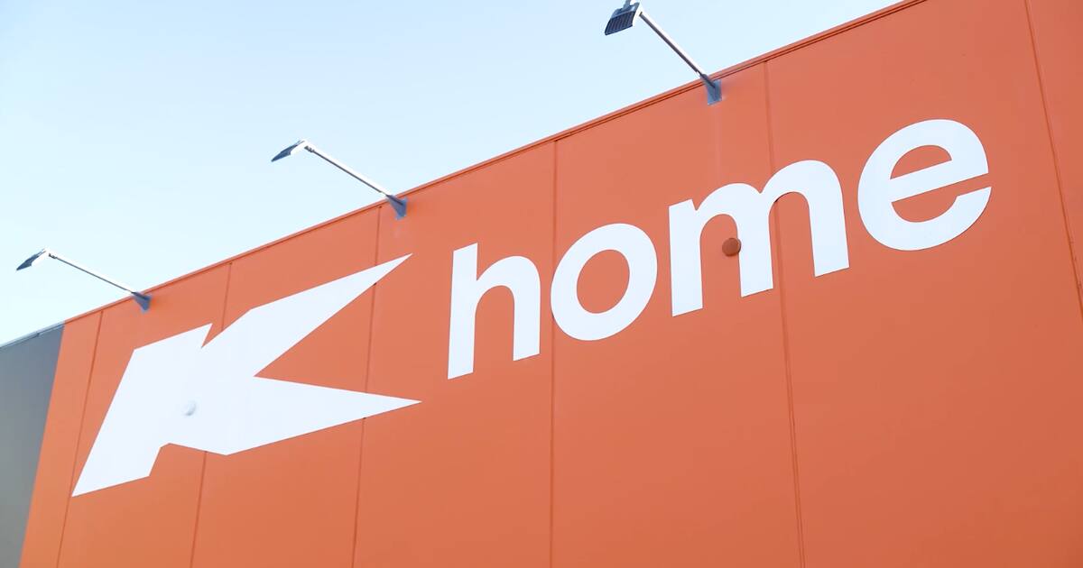 Exterior signage of a Kmart K Home store, the smaller homewares format Kmart says could expand across Australia and New Zealand.