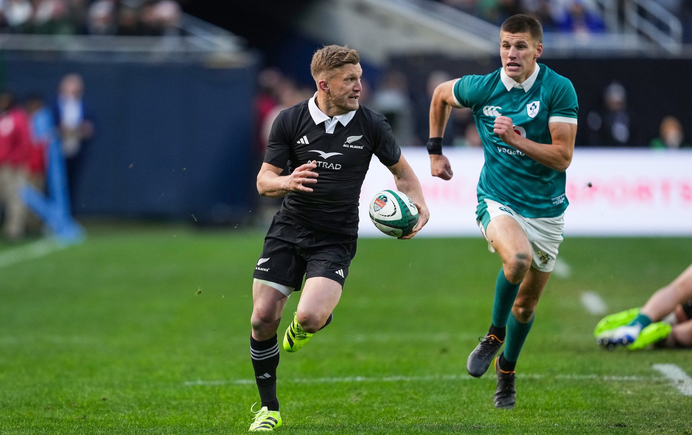 All Blacks players training ahead of the opening Test of the season.